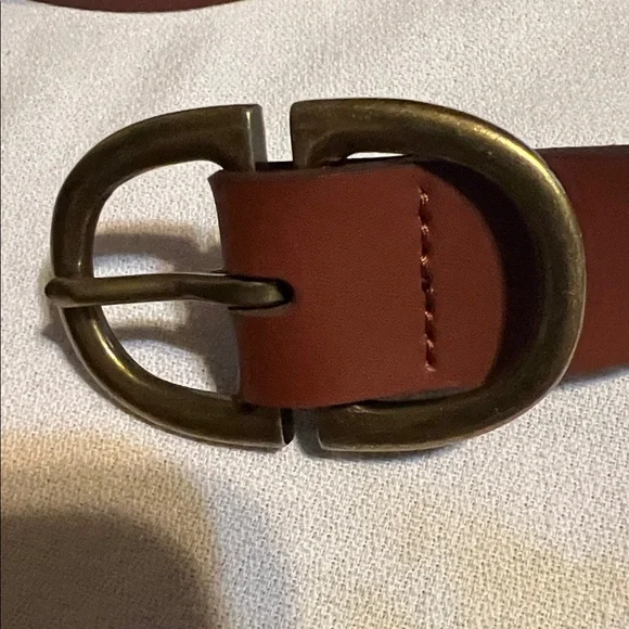 Melrose and Market Brown Belt with Brass Buckle - Picture 2 of 2